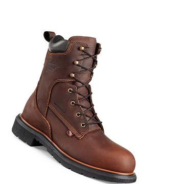 Botas De Trabajo Red Wing DynaForce® 8-inch Impermeables Soft Puntera Hombre Cafes | MX45ZUT