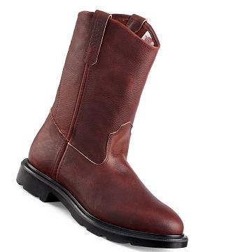 Botas De Trabajo Red Wing SuperSole® 11-inch Soft Puntera Pull-On Hombre Vino | MX37WNB