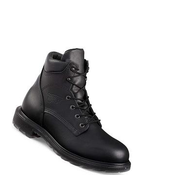 Botas De Trabajo Red Wing SuperSole® 2.0 6-inch Soft Puntera Hombre Negros | MX51FDN