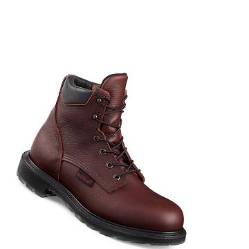 Botas De Trabajo Red Wing SuperSole® 2.0 6-inch Soft Puntera Hombre Vino | MX54AHK