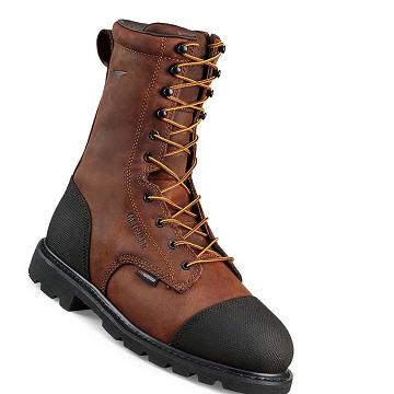 Botas Impermeables Red Wing 10-inch Insulated, Seguridad Puntera Metguard Hombre Marrom | MX94VRW