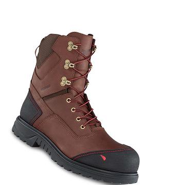 Botas Impermeables Red Wing Brnr XP 8-inch Insulated, Seguridad Puntera Hombre Cafes | MX117MQZ