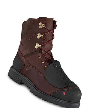 Botas Impermeables Red Wing Brnr XP 8-inch Seguridad Puntera Metguard Hombre Vino | MX118NWY