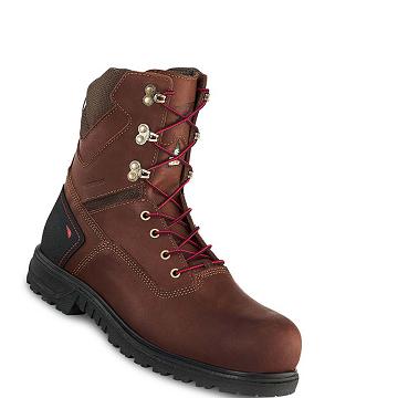 Botas Impermeables Red Wing Brnr XP 8-inch CSA Seguridad Puntera Hombre Vino | MX62EBC