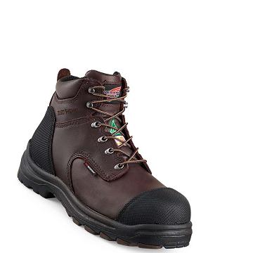 Botas Impermeables Red Wing King Puntera® 6-inch CSA Seguridad Puntera Hombre Vino | MX165RVD