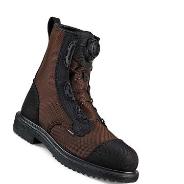 Botas Impermeables Red Wing MaxBond 8-inch BOA® CSA Seguridad Puntera Hombre Cafes | MX84UZG