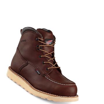 Botas Impermeables Red Wing Traction Tred 6-inch Soft Puntera Hombre Vino | MX135ILH