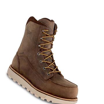 Botas Impermeables Red Wing Traction Tred Lite 8-inch Seguridad Puntera Hombre Marrom | MX68VRW