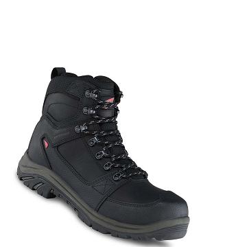 Botas Impermeables Red Wing Tradesman 6-inch Side-Zip Seguridad Puntera Hombre Negros | MX106AHK