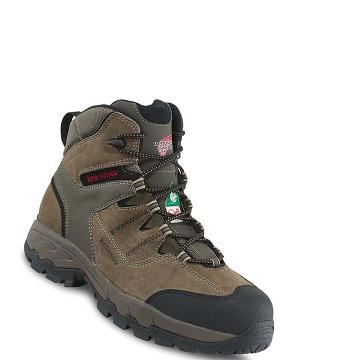 Botas Montaña Red Wing TruHiker 6-inch Impermeables CSA Seguridad Puntera Hombre Verde Oliva | MX297WNB