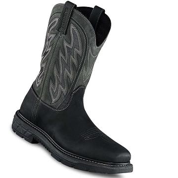 Botas Red Wing 11-inch Impermeables, Seguridad Puntera Pull On Hombre Negros | MX301BEX