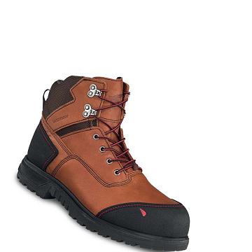 Botas Seguridad Red Wing Brnr XP 6-inch Impermeables Hombre Marrom | MX231HAP