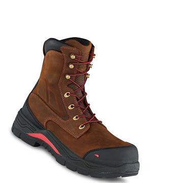 Botas Seguridad Red Wing King Puntera® ADC 8-inch Impermeables Hombre Marrom | MX218EBC