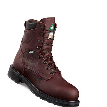 Botas Seguridad Red Wing SuperSole® 2.0 8-inch Impermeables CSA Hombre Vino | MX256JPQ