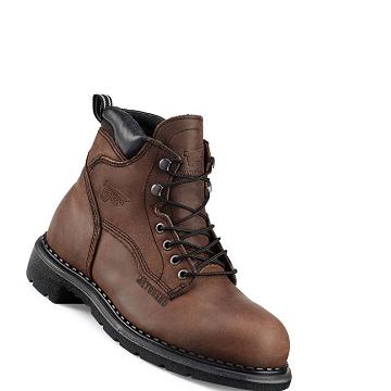 Botas Seguridad Red Wing SuperSole® 6-inch Impermeables Seguridad Puntera Metguard Hombre Cafes | MX246QMA