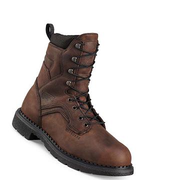 Botas Seguridad Red Wing SuperSole® 8-inch Impermeables Seguridad Puntera Metguard Hombre Cafes | MX245WNB