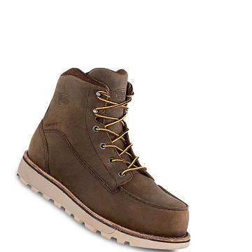 Botas Seguridad Red Wing Traction Tred Lite 6-inch Impermeables Hombre Marrom | MX188UZG