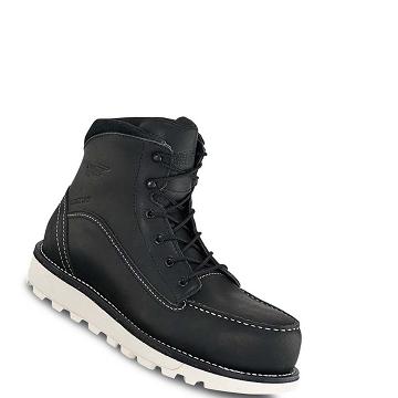 Botas Seguridad Red Wing Traction Tred Lite 6-inch Impermeables Mujer Negros | MX398TCE