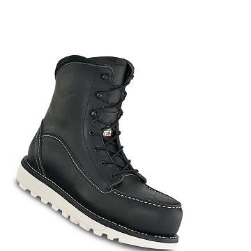 Botas Seguridad Red Wing Traction Tred Lite 8-inch Impermeables CSA Mujer Negros | MX399RVD