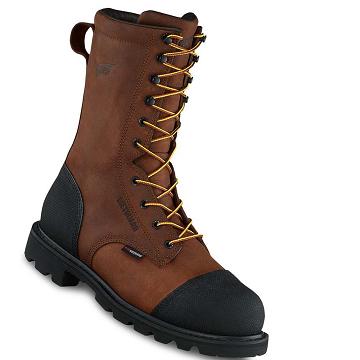 Botas Seguridad Red Wing TruWelt 10-inch Impermeables Seguridad Puntera Metguard Hombre Marrom | MX212OKI