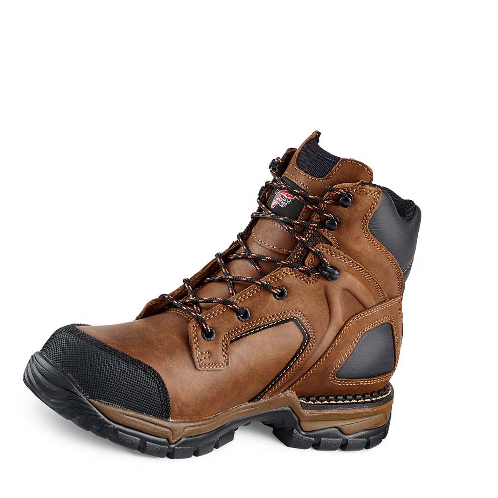 Botas De Trabajo Red Wing 6-inch Impermeables Soft Puntera Hombre Marrom | MX23HAP