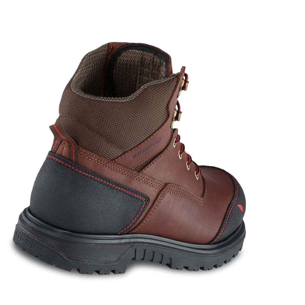 Botas De Trabajo Red Wing Brnr XP 6-inch Impermeables Soft Puntera Hombre Cafes | MX24GSO