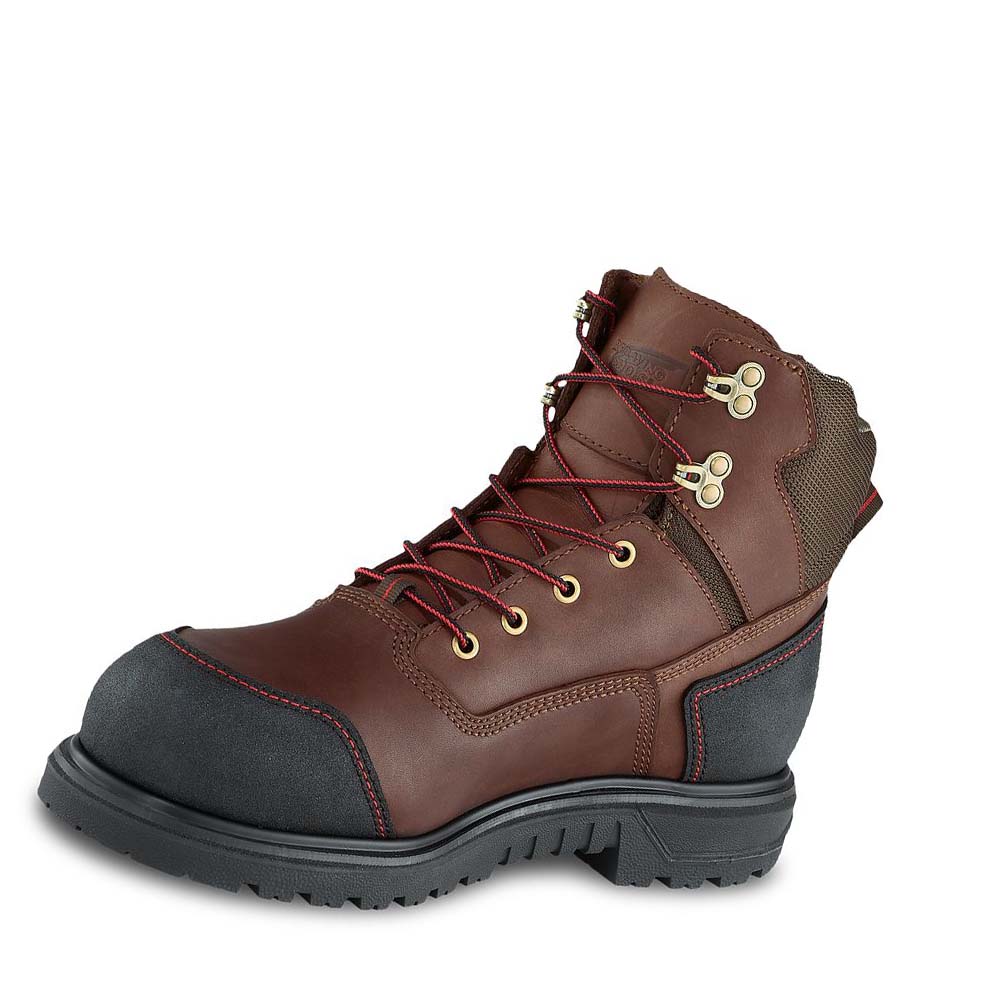 Botas De Trabajo Red Wing Brnr XP 6-inch Impermeables Soft Puntera Hombre Cafes | MX24GSO