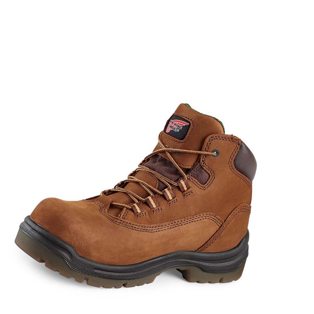 Botas De Trabajo Red Wing King Puntera® 5-inch Impermeables Seguridad Puntera Mujer Marrom | MX370UZG