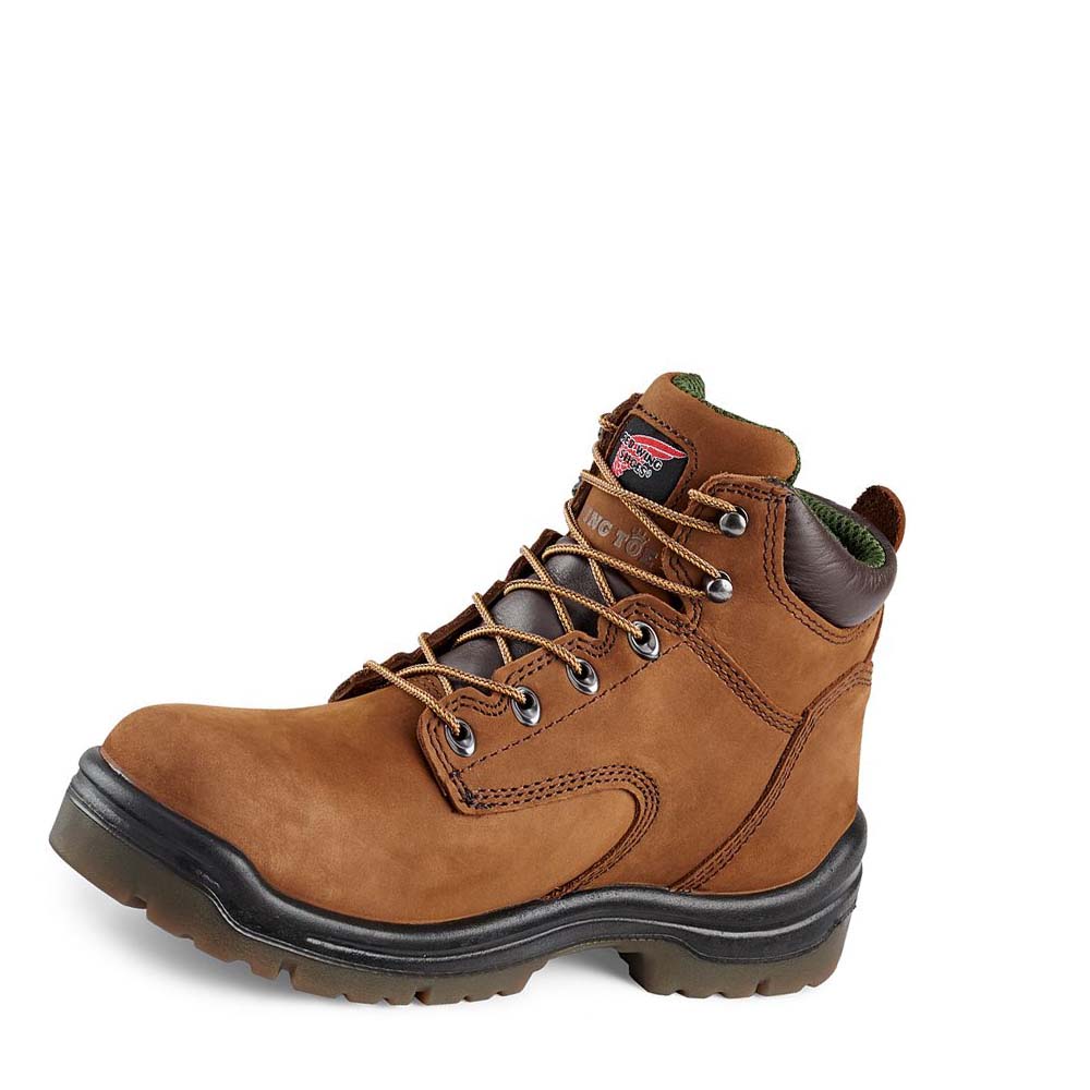 Botas De Trabajo Red Wing King Puntera® 6-inch Impermeables Soft Puntera Hombre Marrom | MX57ILH