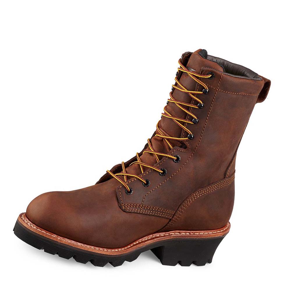 Botas De Trabajo Red Wing LoggerMax 9-inch Insulated, Impermeables Soft Puntera Hombre Cafes | MX25FDN