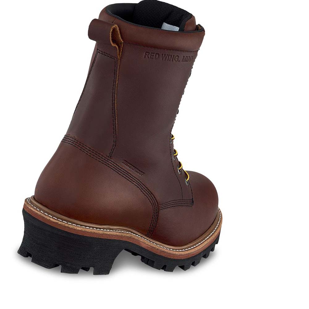 Botas De Trabajo Red Wing LoggerMax 9-inch Insulated, Impermeables Soft Puntera Logger Hombre Cafes | MX26DFM