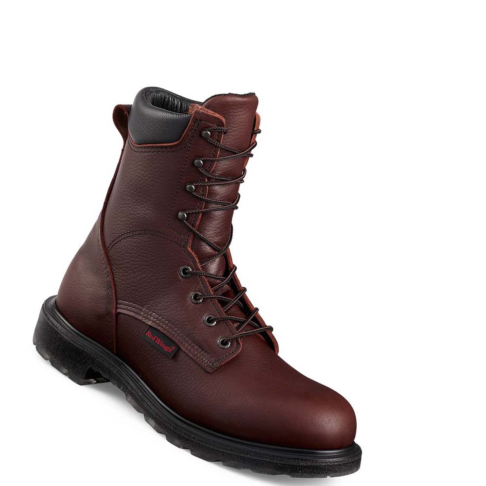 Botas De Trabajo Red Wing SuperSole® 2.0 8-inch Soft Puntera Hombre Vino | MX53SGL