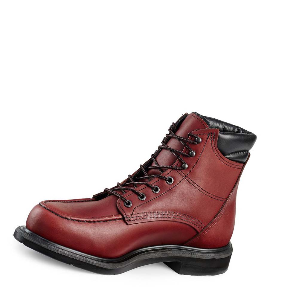 Botas De Trabajo Red Wing SuperSole® 6-inch Soft Puntera Hombre Vino | MX33YXF