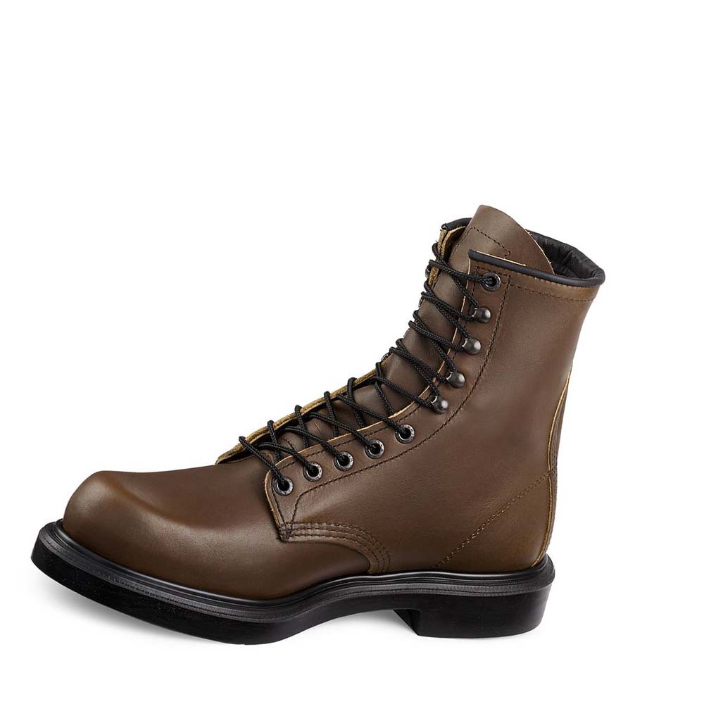 Botas De Trabajo Red Wing SuperSole® 8-inch Soft Puntera Hombre Taupe | MX38QMA