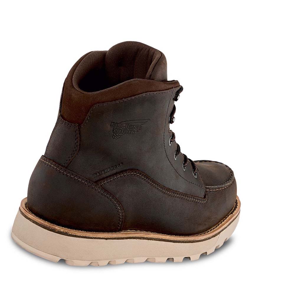 Botas De Trabajo Red Wing Traction Tred Lite 6-inch Impermeables Soft Puntera Hombre Cafes | MX17CTV