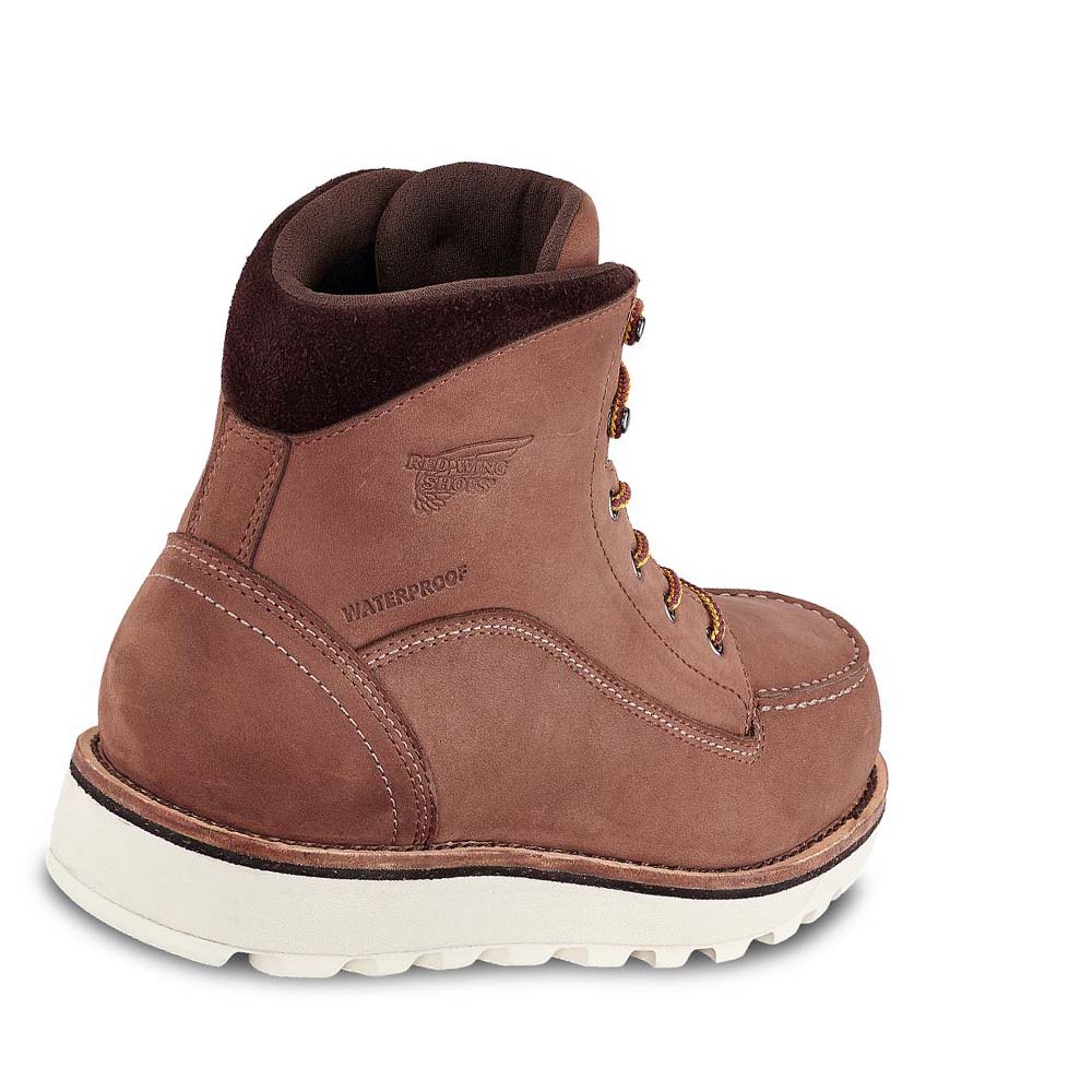 Botas De Trabajo Red Wing Traction Tred Lite 6-inch Impermeables Soft Puntera Mujer Marrom | MX359KOR