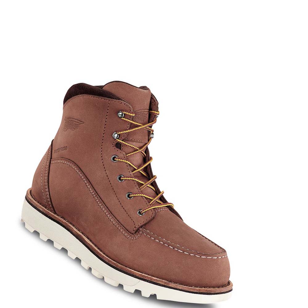 Botas De Trabajo Red Wing Traction Tred Lite 6-inch Impermeables Soft Puntera Mujer Marrom | MX359KOR