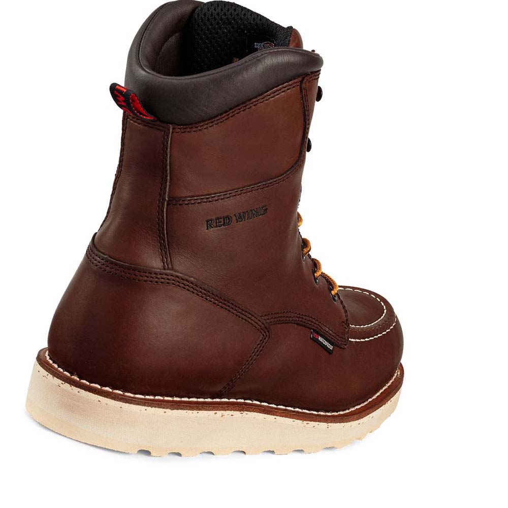 Botas De Trabajo Red Wing Traction Tred 8-inch Impermeables Soft Puntera Hombre Cafes | MX44XYU