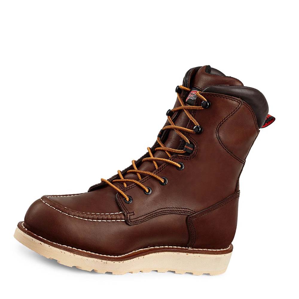 Botas De Trabajo Red Wing Traction Tred 8-inch Impermeables Soft Puntera Hombre Cafes | MX44XYU