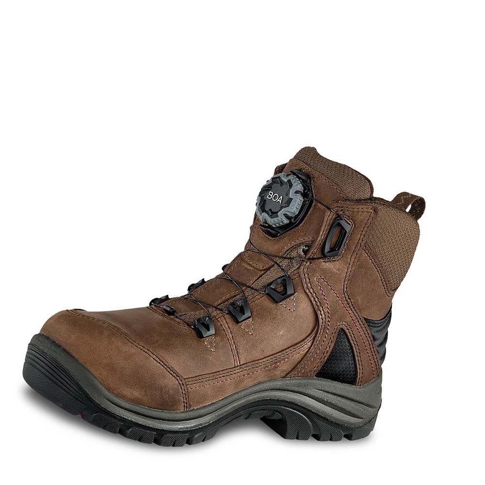 Botas De Trabajo Red Wing Tradeswoman 6-inch Impermeables CSA Seguridad Puntera Mujer Marrom | MX358LIS