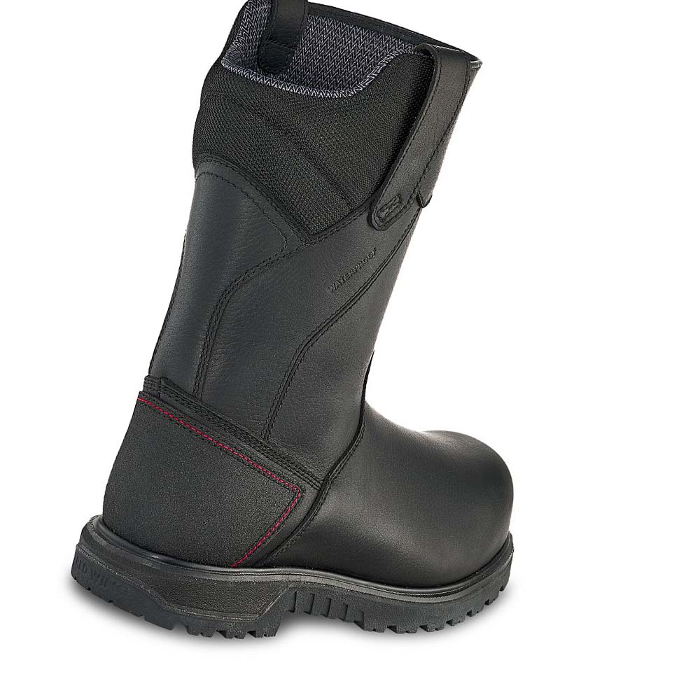 Botas Impermeables Red Wing Brnr XP 11-inch Impermeables, Insulated, CSA Seguridad Puntera Pull-On Hombre Negros | MX119BEX