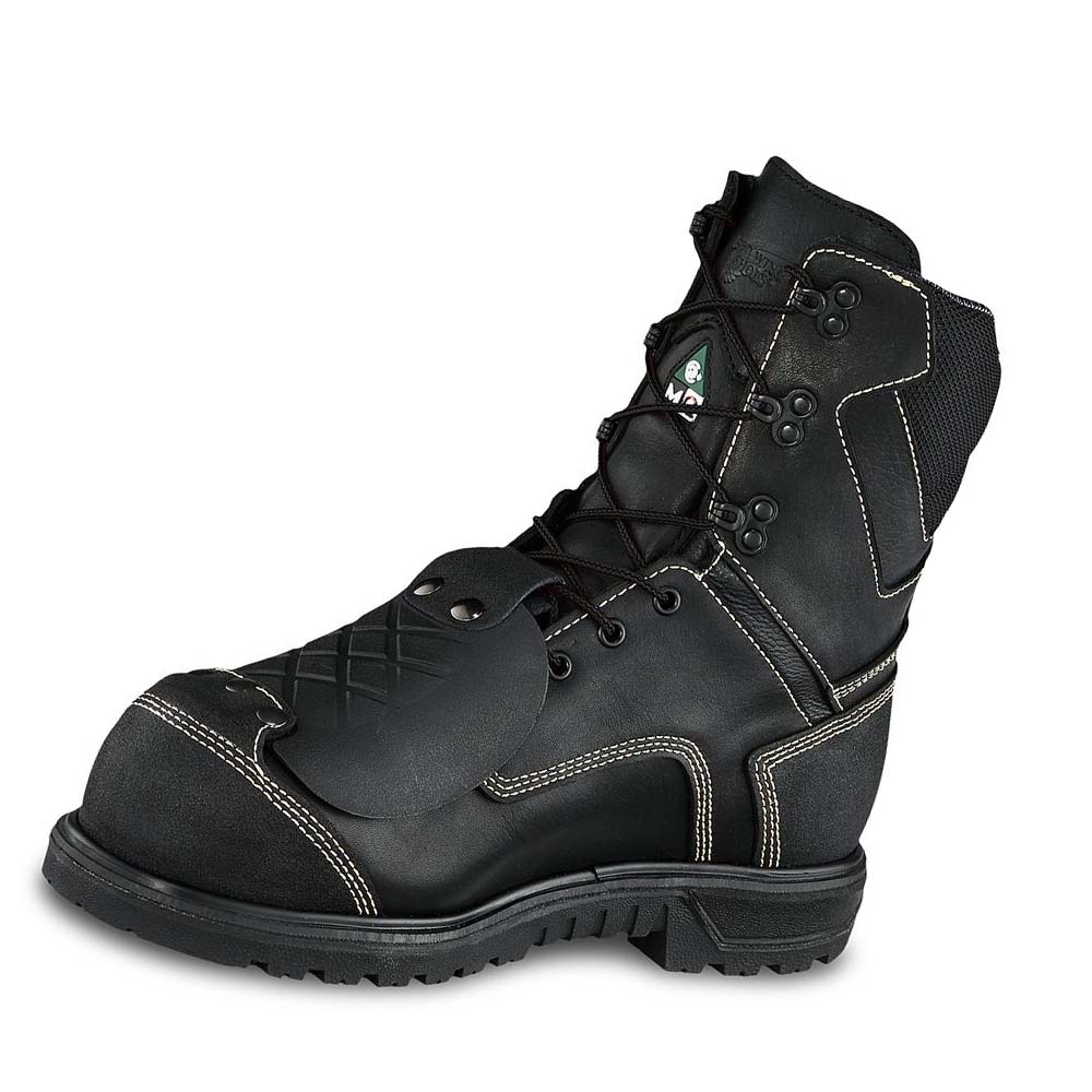 Botas Impermeables Red Wing Brnr XP 8-inch Impermeables, Metguard, CSA Seguridad Puntera Hombre Negros | MX112TCE