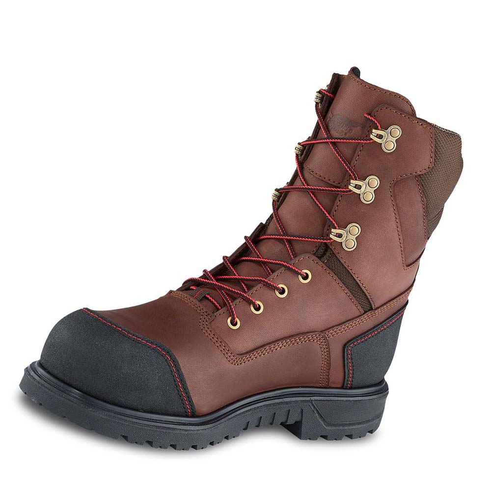 Botas Impermeables Red Wing Brnr XP 8-inch Insulated, Seguridad Puntera Hombre Cafes | MX117MQZ