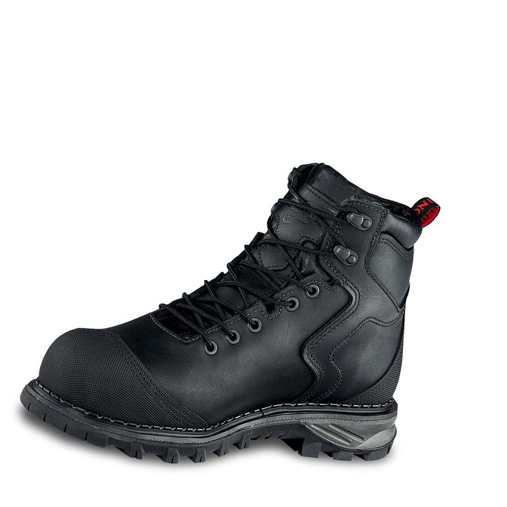 Botas Impermeables Red Wing Burnside 6-inch Seguridad Puntera Hombre Negros | MX88EBC