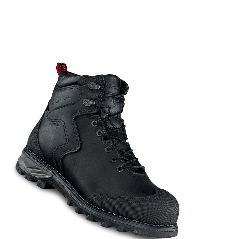 Botas Impermeables Red Wing Burnside 6-inch Seguridad Puntera Hombre Negros | MX88EBC