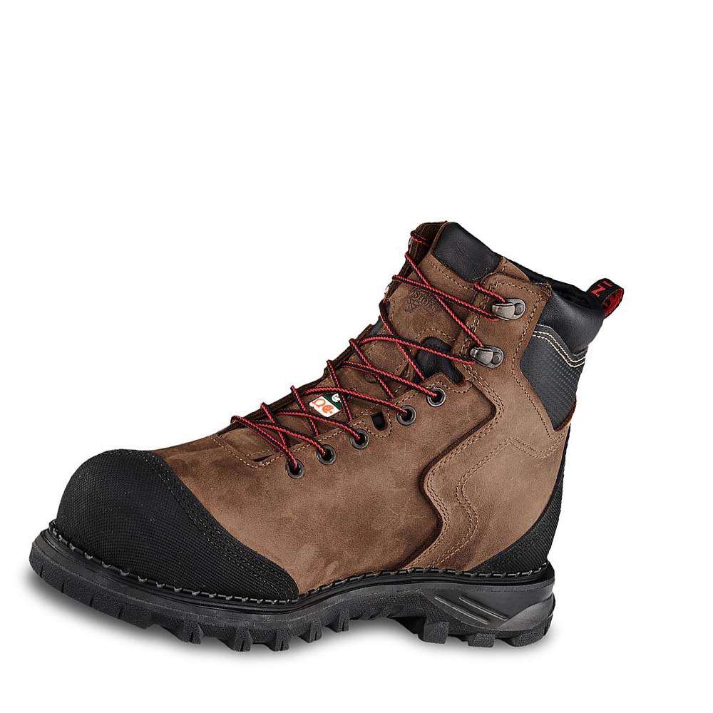 Botas Impermeables Red Wing Burnside 6-inch Impermeables, CSA Seguridad Puntera Hombre Marrom | MX90QMA