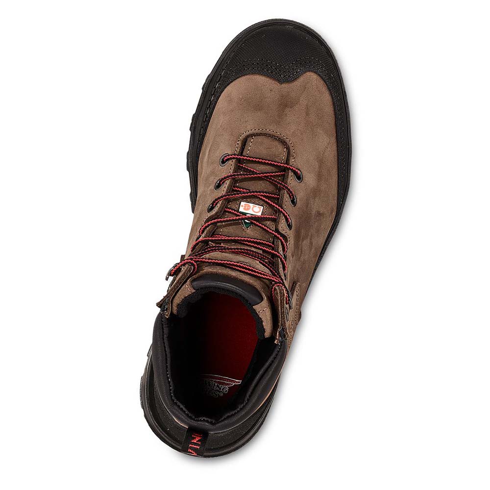 Botas Impermeables Red Wing Burnside 6-inch Impermeables, CSA Seguridad Puntera Hombre Marrom | MX90QMA