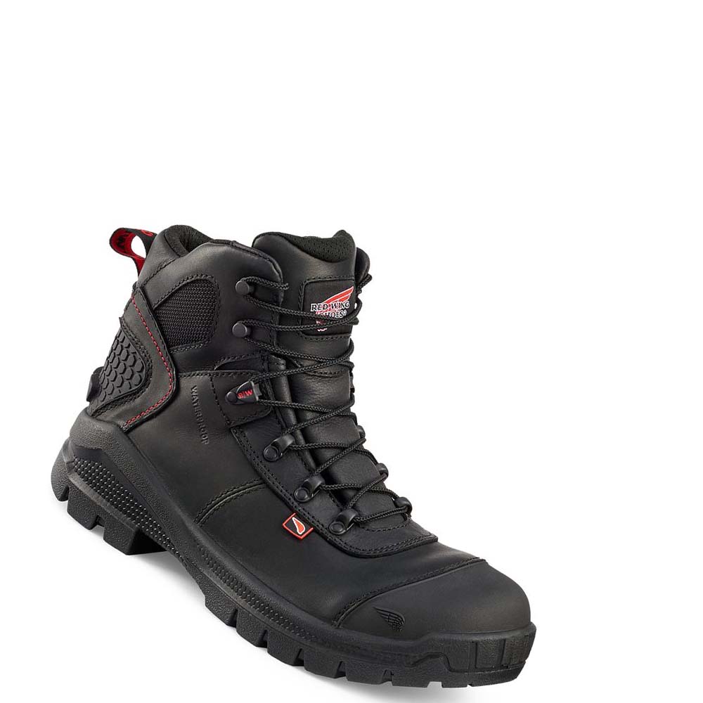 Botas Impermeables Red Wing Crv™ 6-inch Seguridad Puntera Hombre Negros | MX77FDN