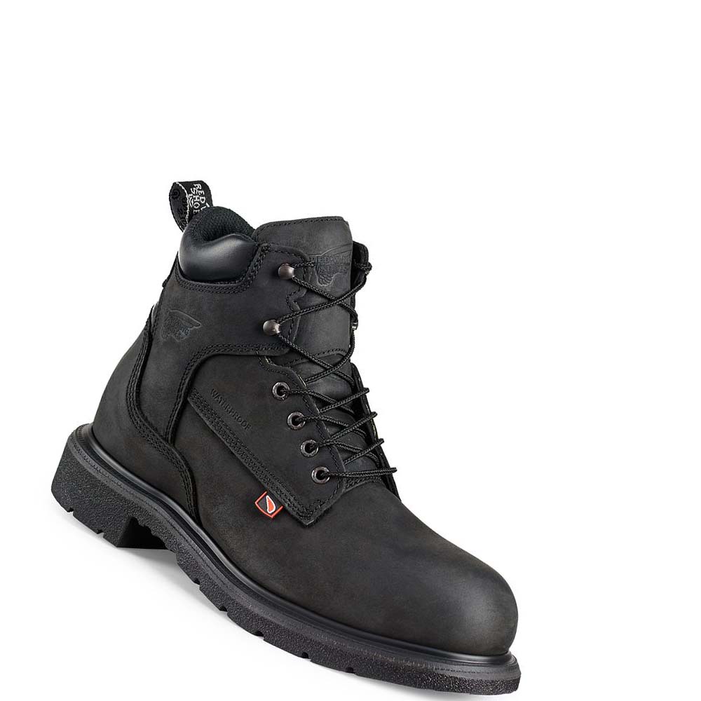 Botas Impermeables Red Wing DynaForce® 6-inch Seguridad Puntera Hombre Negros | MX140EBC