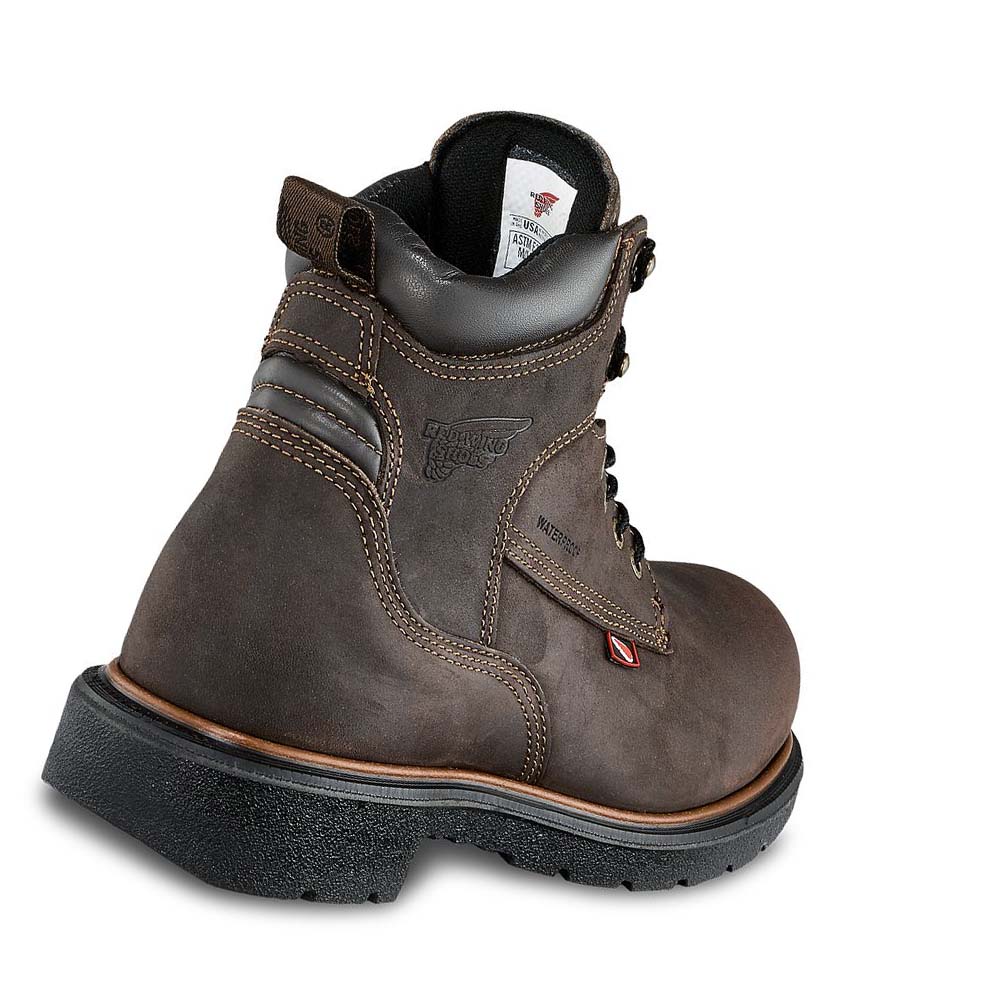 Botas Impermeables Red Wing DynaForce® 6-inch Insulated, Seguridad Puntera Hombre Cafes | MX142QMA